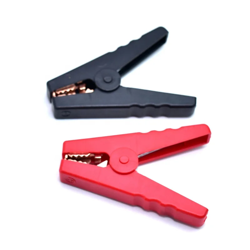 

2pcs/Lot 100A Electrical Crocodile Alligator Car Battery Micro Insulated Clips Clamps Connector 90mm For Electric Project