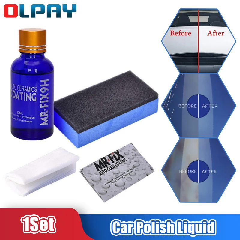 

Car Polish Liquid 9H Mir Fix Ceramic Car Coating Kit Auto Polishing Glasscoat Paint Care Hydrophobic Coating Glass Polish