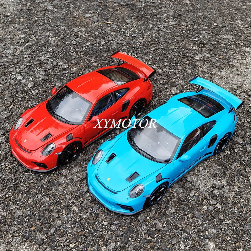 

1/18 Welly GTA For Porsche 911 992 GT3 RS Supercar Car Diecast Model Car Blue/Red Toys Hobby Gifts Collection Ornaments Display