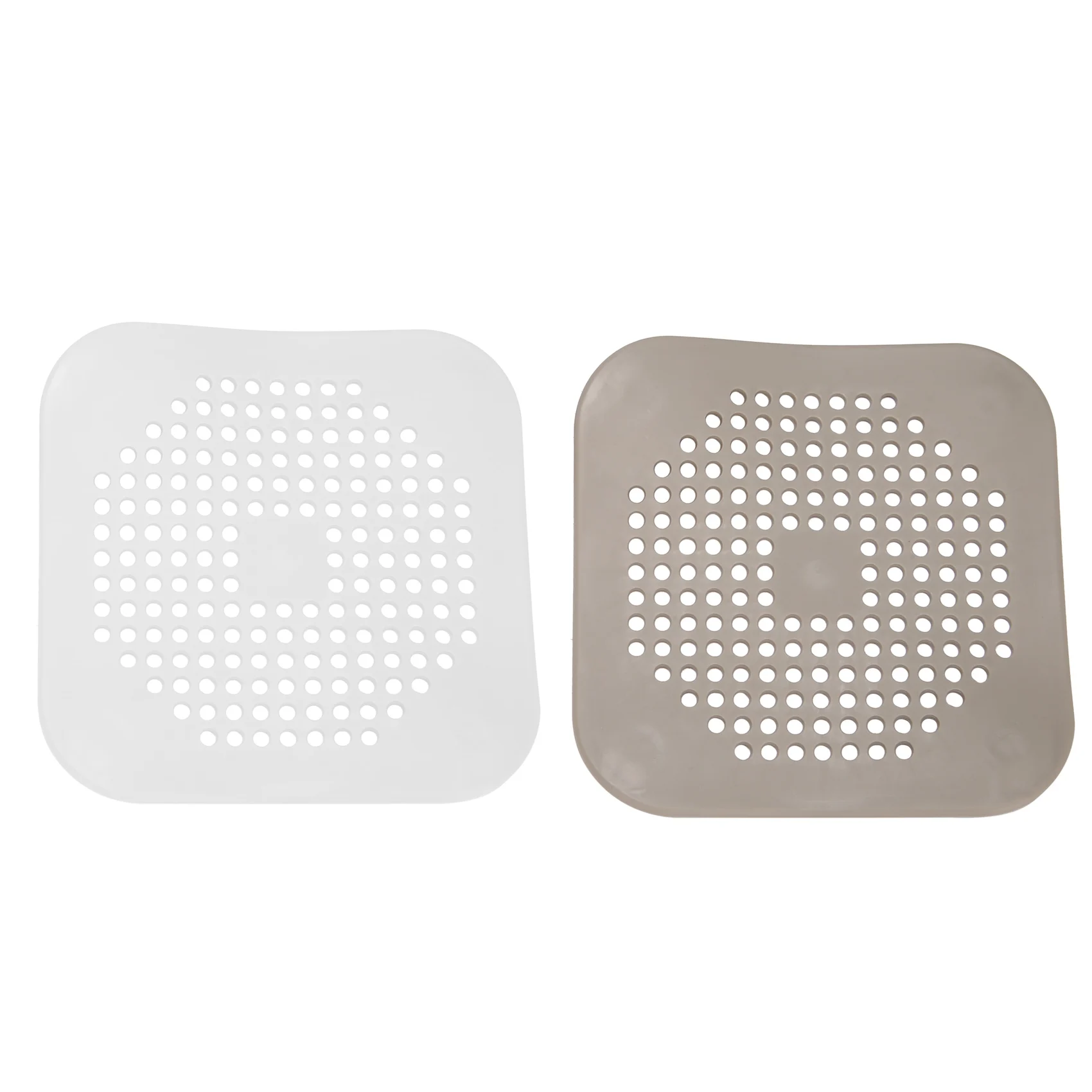 

Square Drain Cover for Shower Drain Hair Catcher Flat Silicone Plug for Bathroom and Kitchen Filter Shower Drain Protection F