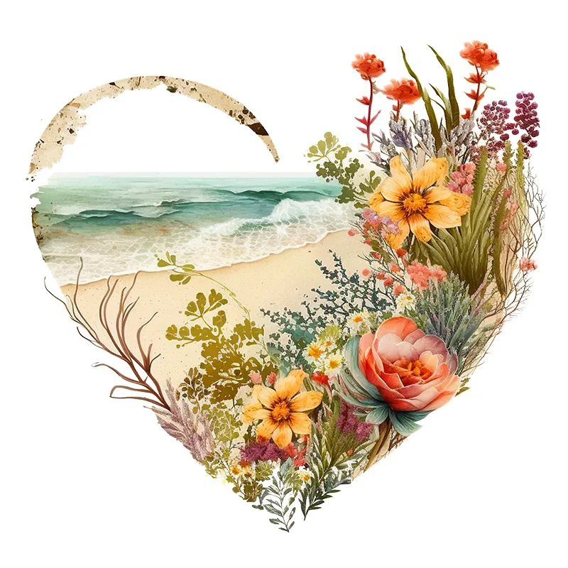 

Настенные наклейки сердечки с морским пейзажем