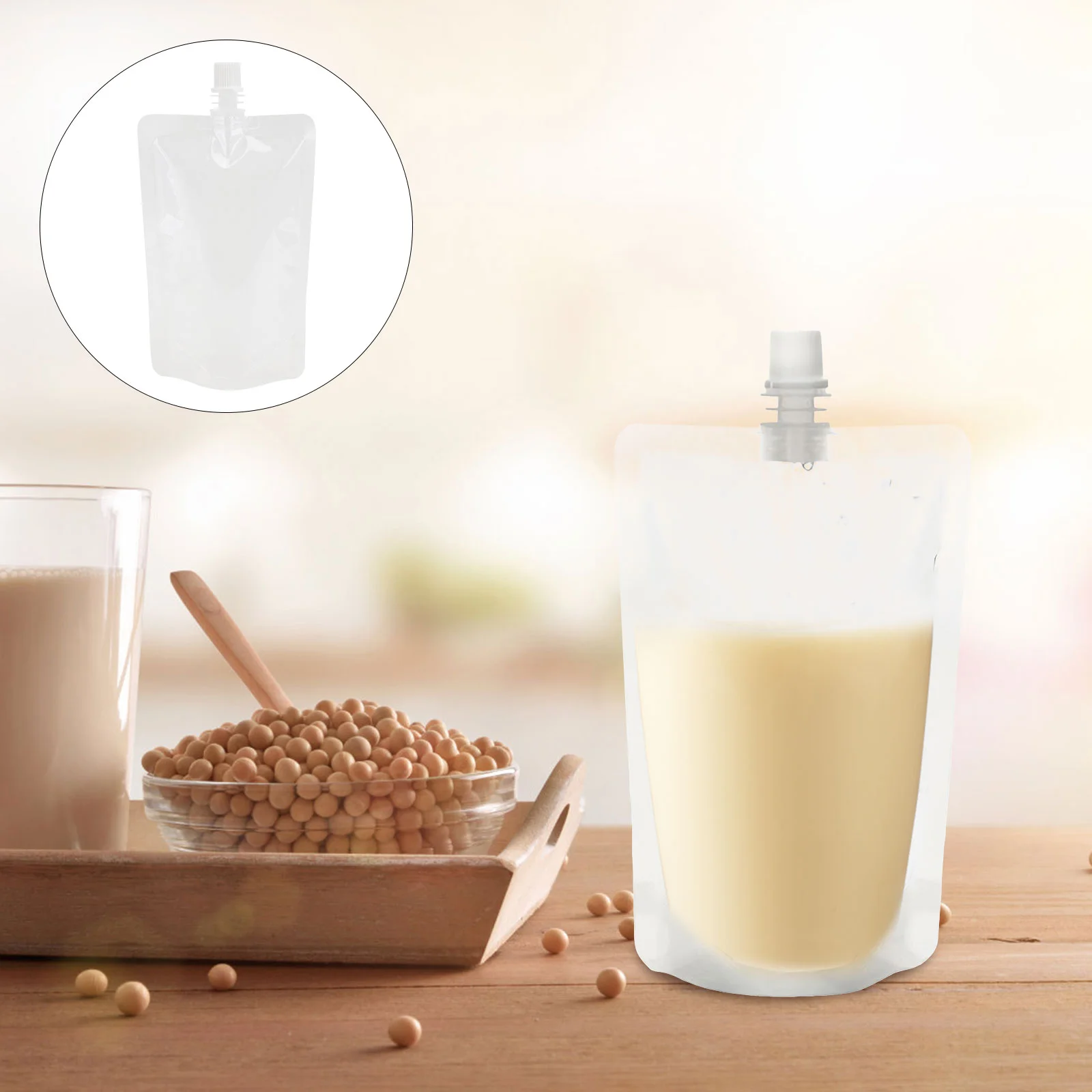 

Flask Pouch Pouches Flasks Drink Beverage Drinking Cruise Container Drinks Take Out Disposable Liquid Clear Concealable Water