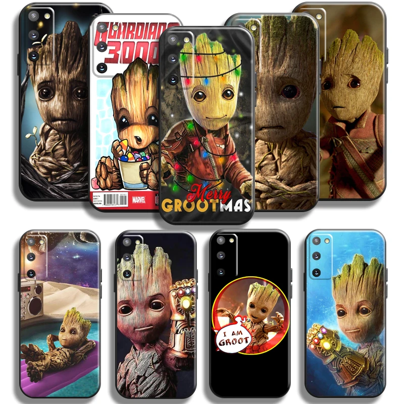 

Marvel Groot Phone Case For Samsung Galaxy S10 S9 S8 Plus Lite S10E Case For Samsung S10 5G Soft TPU Back Liquid Silicon