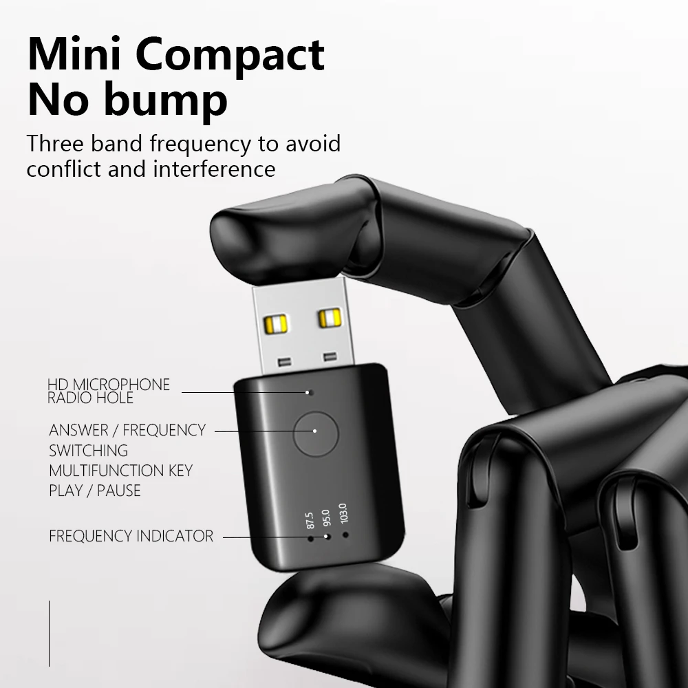 Автомобильный Fm-трансмиттер с Bluetooth 5 1 и USB-портом | Автомобили мотоциклы