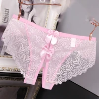 women open crotch lace briefs sexy underwear hollow out eorotic panties sexy lady temptation mesh underpant transparent lingerie