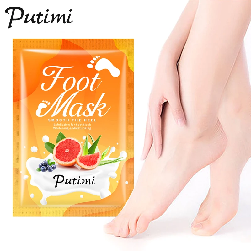 

6/7/8packs Exfoliating Foot Masks Pedicure Socks Exfoliation Scrub for Feet Mask Remove Dead Skin Heels Foot Peeling Mask