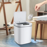 1518l intelligent trash cans smart infrared motion sensor waste bin for kitchen bathroom garbage can with lid car storage box