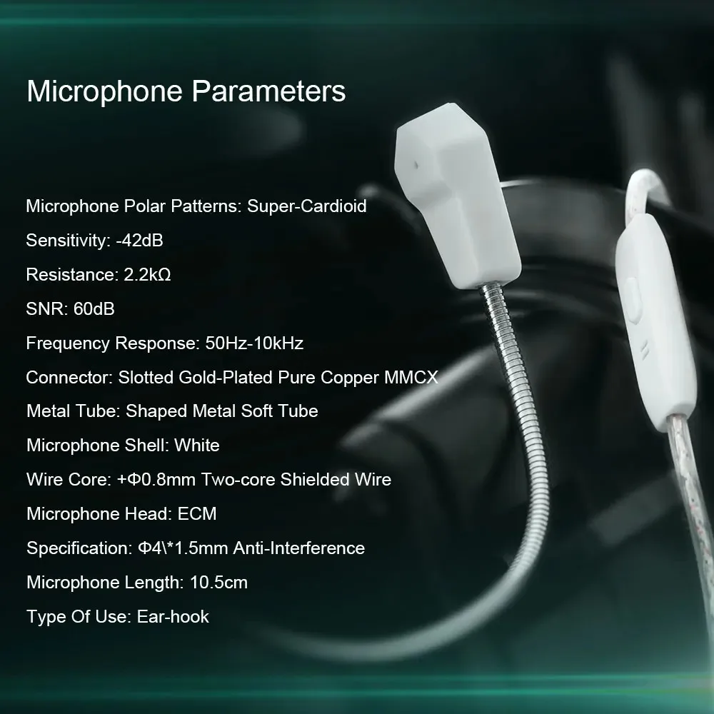 Kinera Celest Wyvern Кабель для наушников со съемной стрелой Микрофон IEM Аудиоприемник