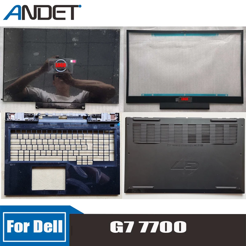 

New For DELL G7 7700 Screen Back Shell Rear Lid Keyboard Bezel Top Case Palmrest Laptop Host Lower Cover 0RC7PR 06VHYW 0TCK9K
