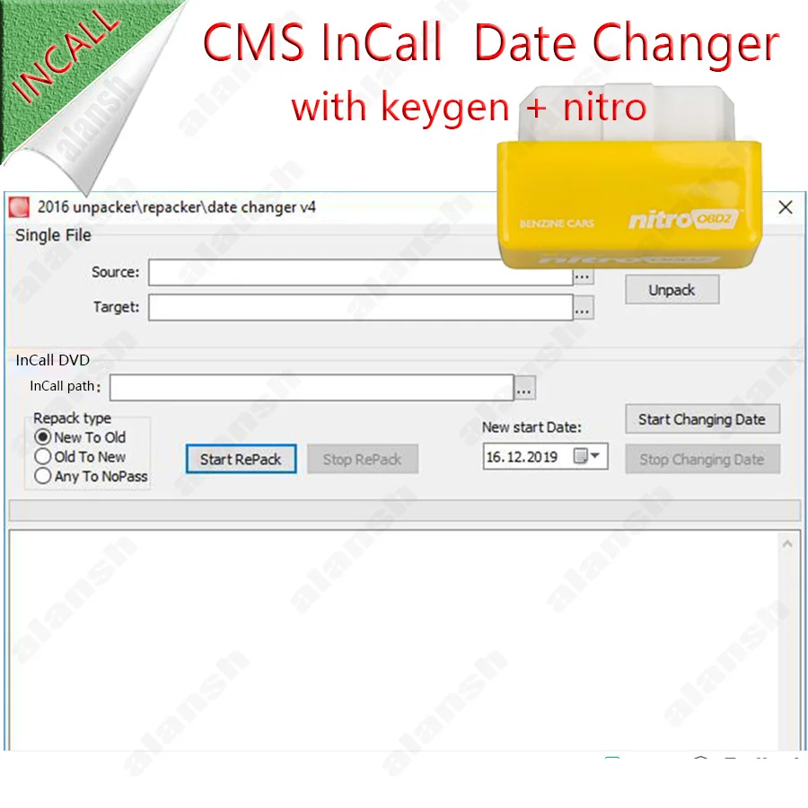 CMS InCall Unpacker/Repacker/программа для изменения даты 2016 V4 с ключом разблокировки генератора ключей + Nitro
