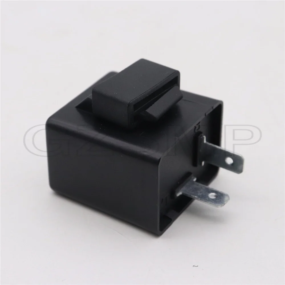 

Motorcycle 2 Pin 6-12V LED Blinker Adjustable Flasher Relay Turn Signal Indicator For Kawasaki Yamaha Honda Etc