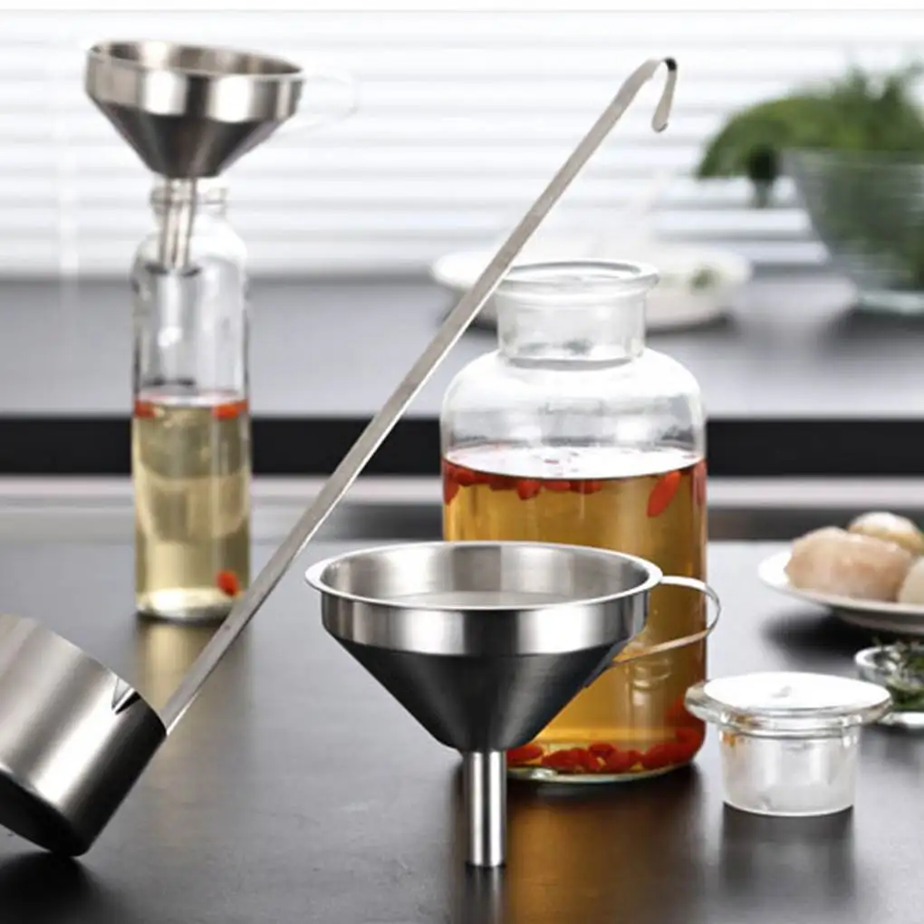 

Воронка Из Нержавеющей Стали с широким горлышком и фильтром