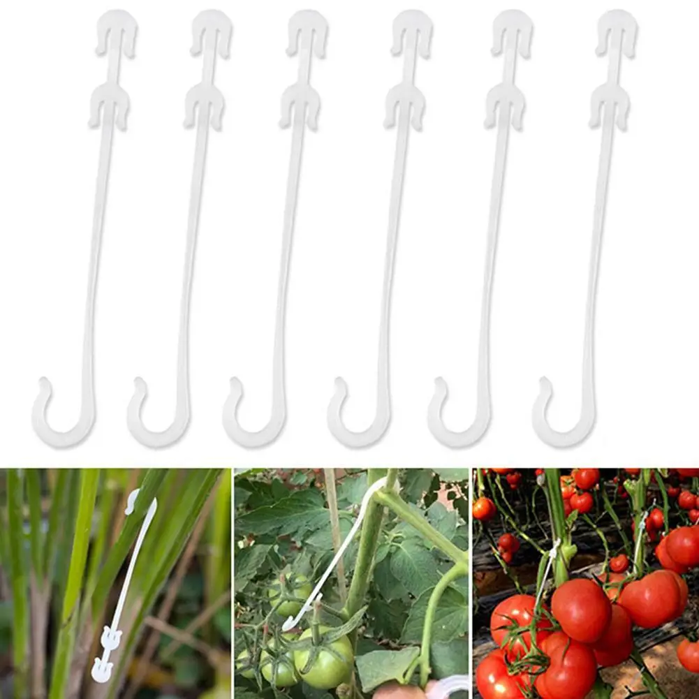 

50/100pcs Shaped Fruit Cherry Tomato Ear Hook Garden Vegetable Plant Grape Support Vines Fastener Clip Trellis Fixed Buckle Hook