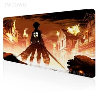 anime attack on titan mouse pad gamer xl home hd large mousepad xxl soft natural rubber anti slip computer mouse mat table mat