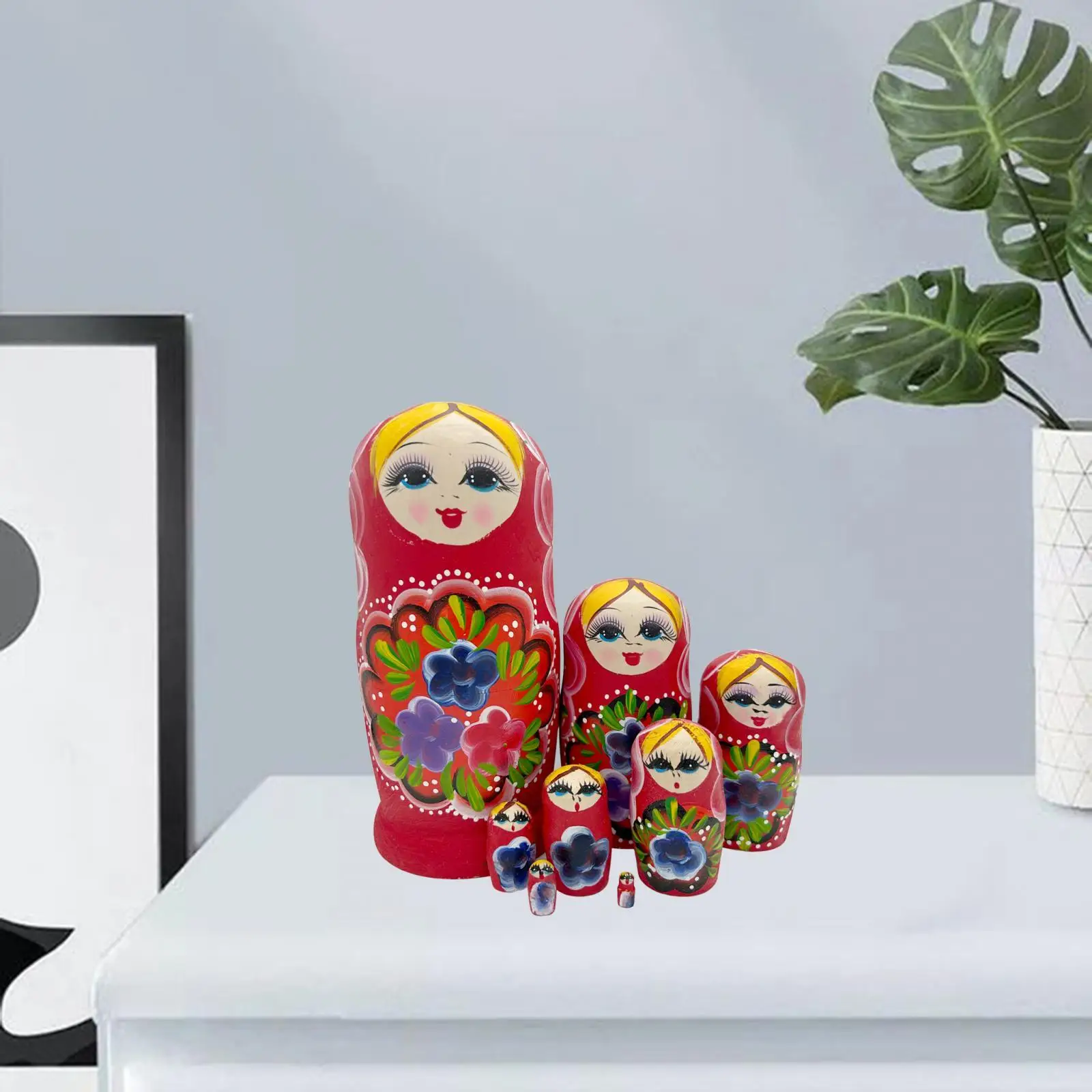 

8 Pieces Nested Dolls Matryoshka Russian Nesting Dolls for Office Living Room