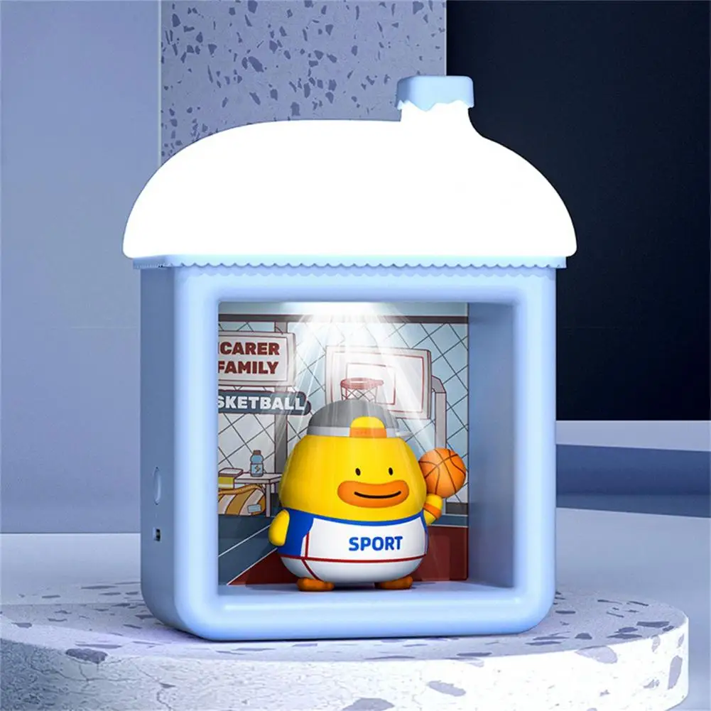 Милый мультяшный светодиодный ночник перезаряжаемая светодиодная лампа