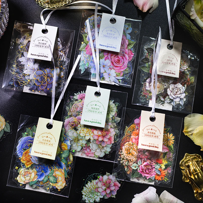 20 листов наклеек для домашних животных Золотое Тиснение Искусство ретро