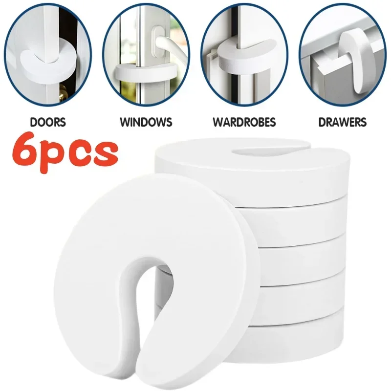 6 шт. защита для пальцев от детей защемления дверей дополнительная мягкая