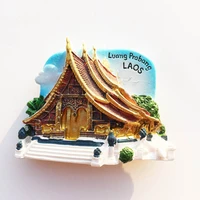 laos travelling fridge magnets luang prabang vang vieng tourism souvenirs fridge stickers wedding gifts magnetic stickers