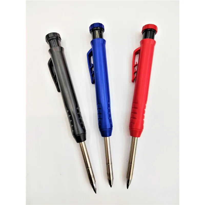 

Твердый плотничный карандаш, набор запасных наконечников для строительных работ, механический карандаш с глубоким отверстием, маркер, маркировка, Деревообрабатывающие инструменты