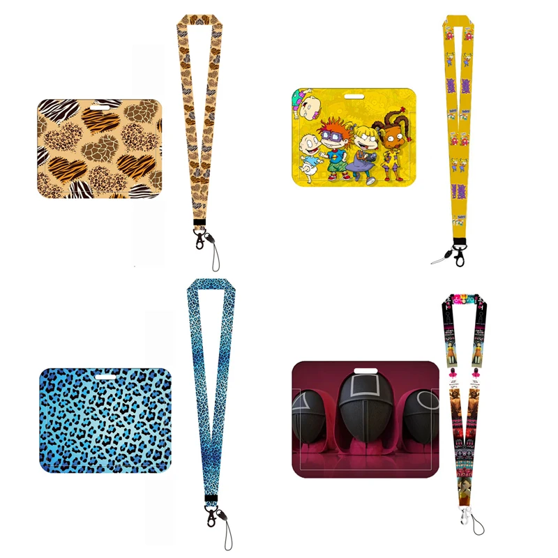 cartoon horizontal design card holder And lanyard Summary Link 6#