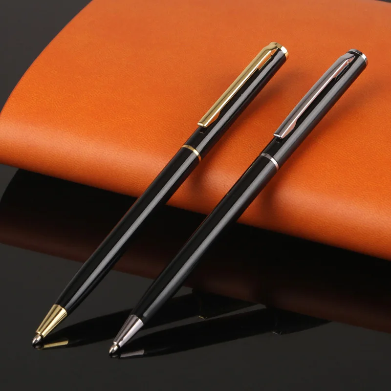 

Creative 1.0mm Black/Blue Ink Metal Ballpoint Pens Office Signature Refill Student Exam Writing Stationery School Child Supplies