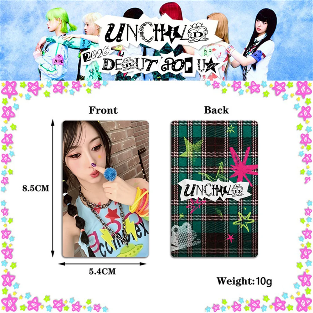 Фото Набор из 6 фотокарточек UNCHILD для косплея: YEEUN, HEEKIE, TINA, AKO, EVON, HAEUN. Новые глянцевые LOMO-карточки UNCHILD из нового альбома. Подарок для фанатов. №2