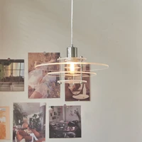 nordic creative acrylic e27 pendant lights restaurant bar study bedside aisle kitchen design lamp