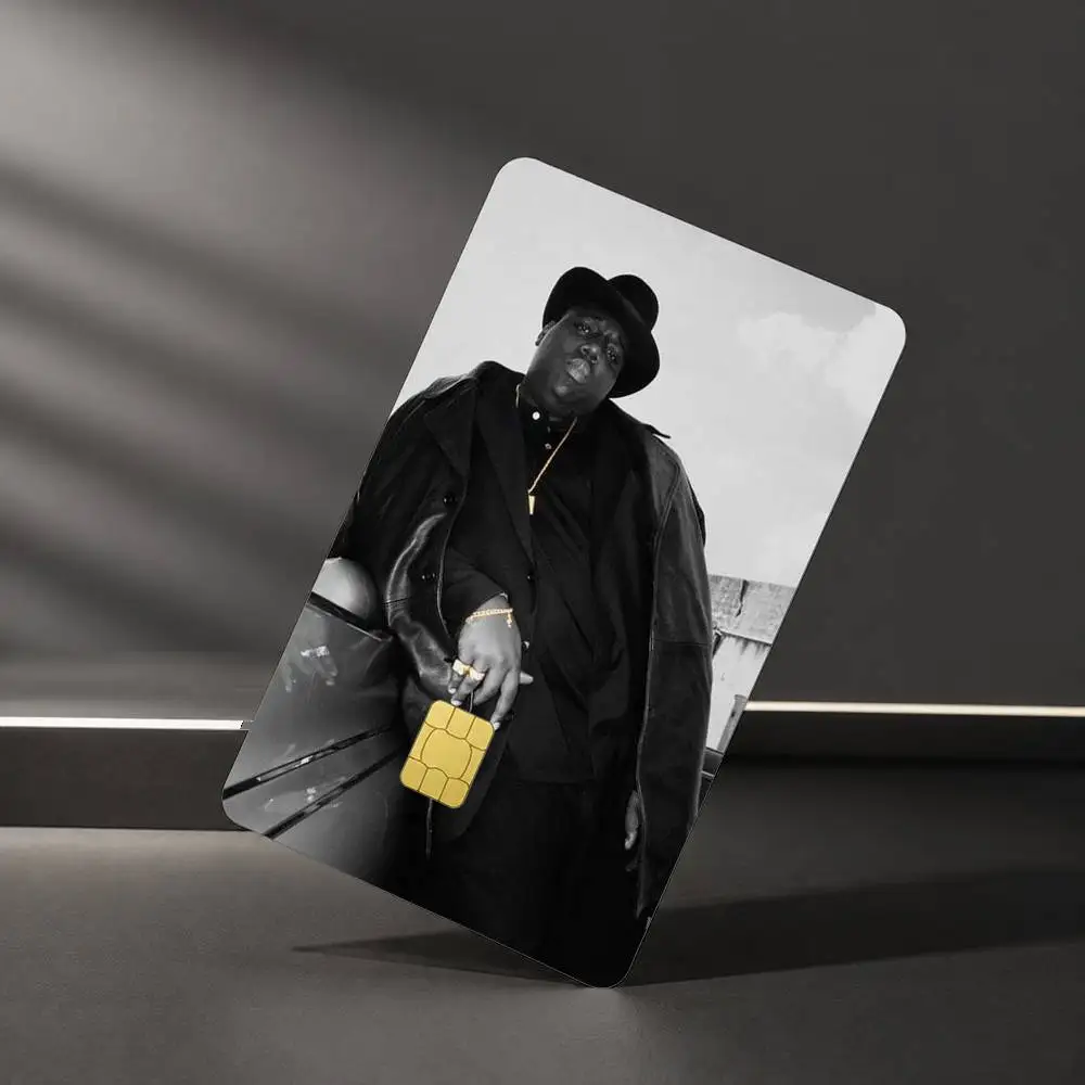 Фото Водонепроницаемые наклейки-пленки B-Biggie Smalls Notorious BIG Art Sticker для кредитных и дебетовых карт №5