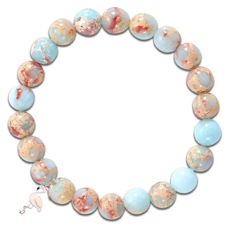 Элегантный браслет с круглыми бусинами подходящий для подарка Firebird на День