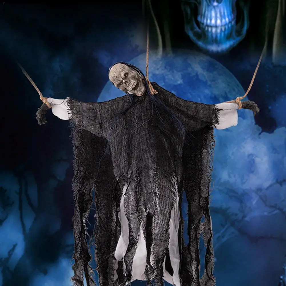 

Хэллоуин, ужас, звуковой контролируемый светящийся привидение, спад, комната с привидениями, подвесной реквизит, украшение для вечеринки на Хэллоуин