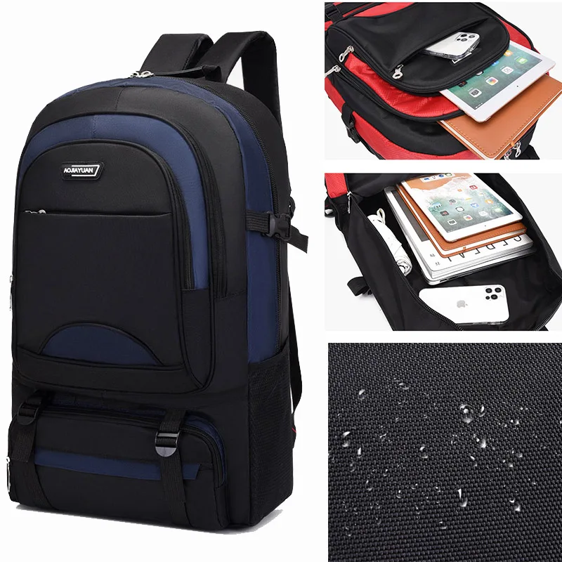 

60L Men Unisex Outdoor Backpack Travel Pack Sports Bag Pack Fishing Hiking Climbing Camping Bag Rucksack For Male Women Female