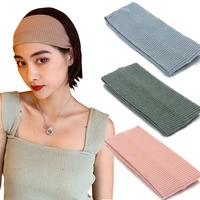 unisex knitted high elastic yoga hair bands sports sweat proof headbands wide hairband fitness basketball hair hoop accessories