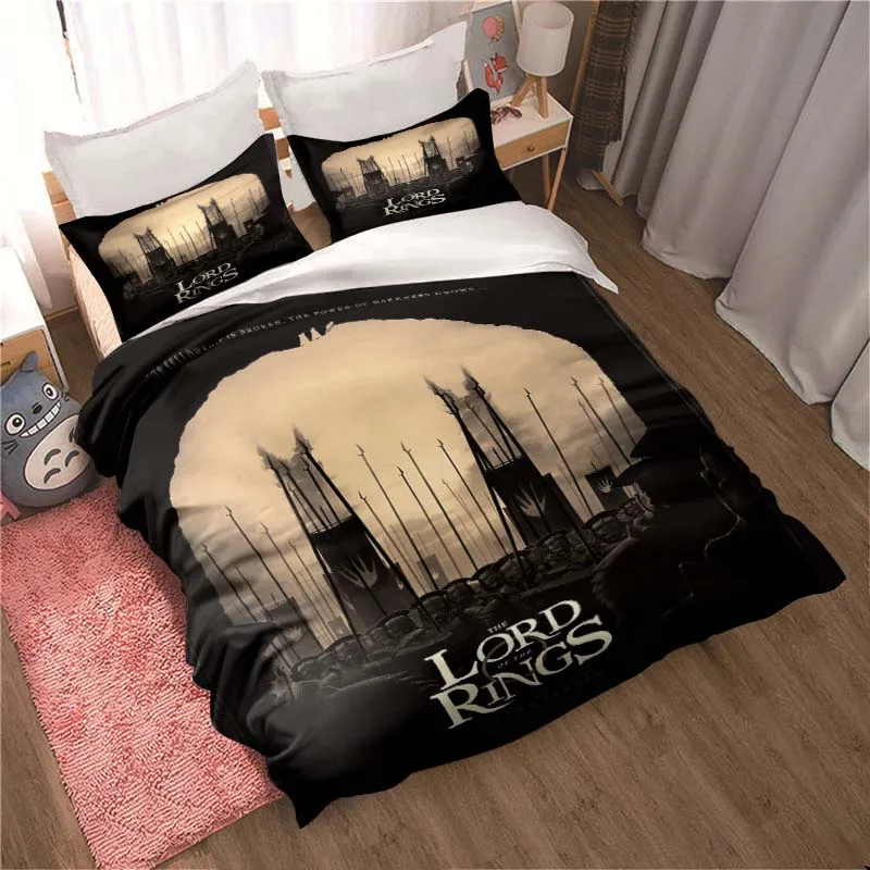 

L-Lord of the Rings Sheets Quilt Covers Bedding Dormitory Sheets Three-piece Bedding Set Three-piece Soft and Warm Bedding Set