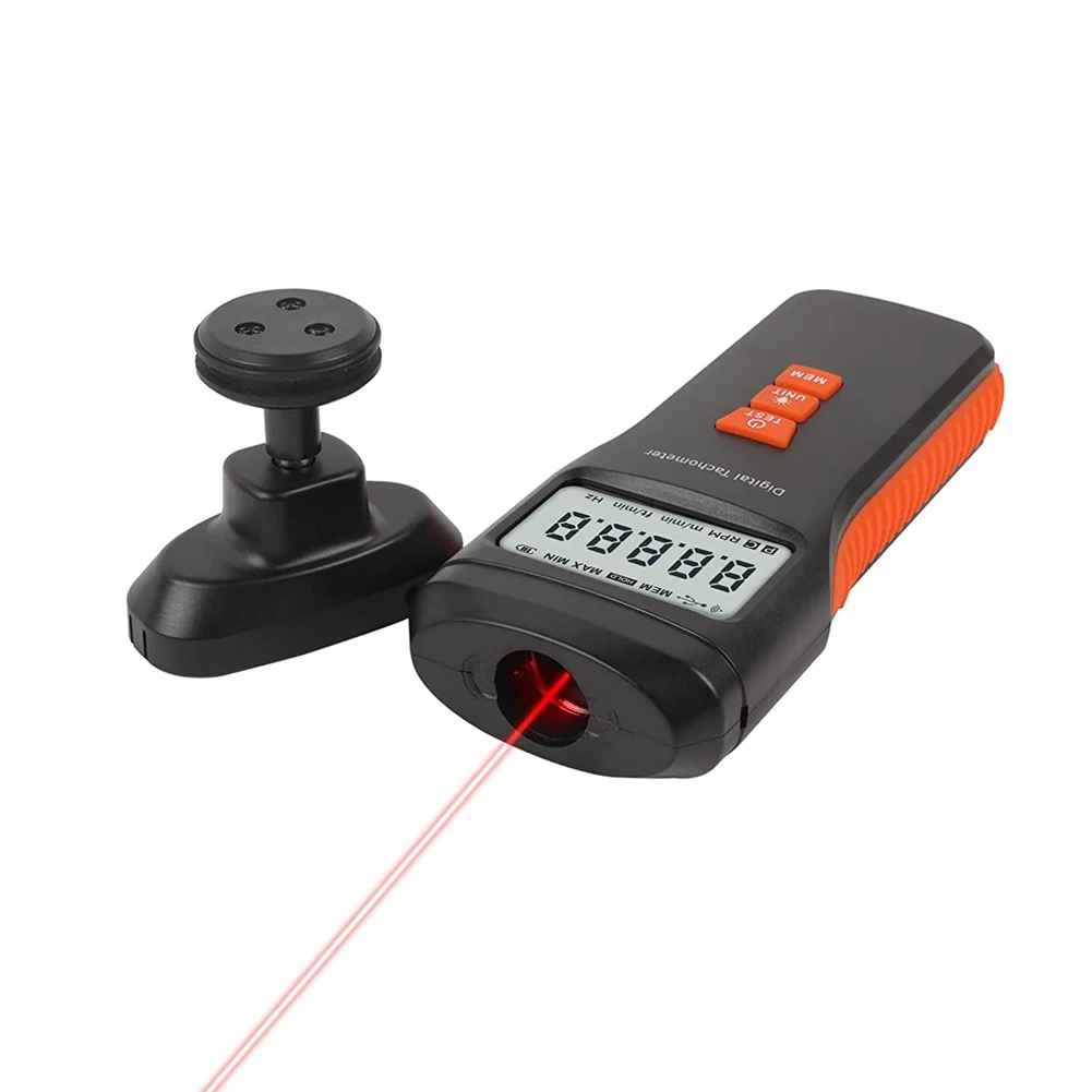 

Digital Tachometer Contact RPM Tachometer with 1.0 To 99,999 RPM Accuracy, RPM Meter RPM Tach Photo Tachometer