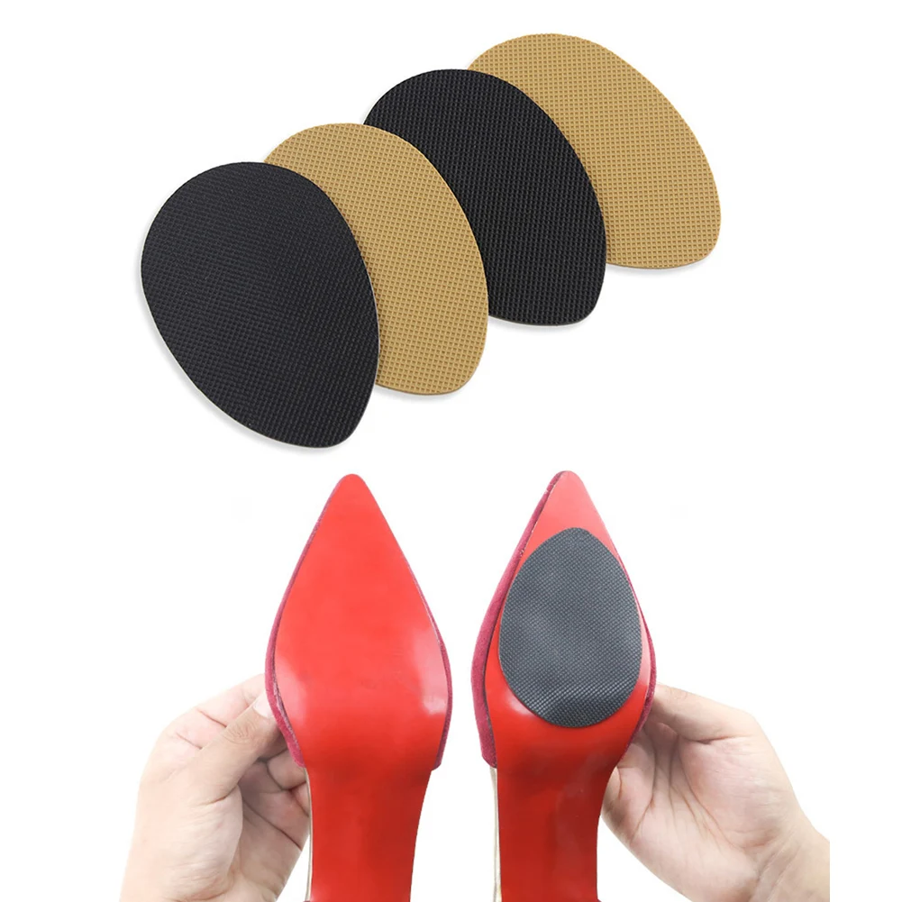 Non Slip Shoes Pads Self-Adhesive Shoe Grips Rubber Anti-Slip Insoles Stick Protector Silicone Resistant High Heels Sole Cover