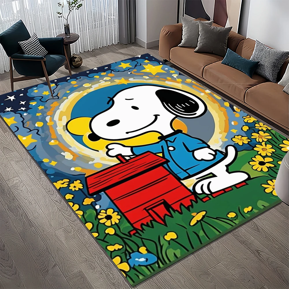 Ретро Снупи Кавайный мультяшный коврик для собаки ковры гостиной спальни дивана