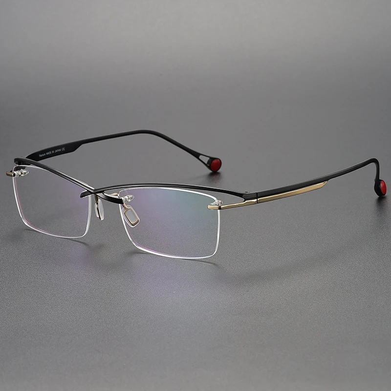 Плавающая оправа для бровей из чистого титана очки такой же дизайн как Ken Okuyama