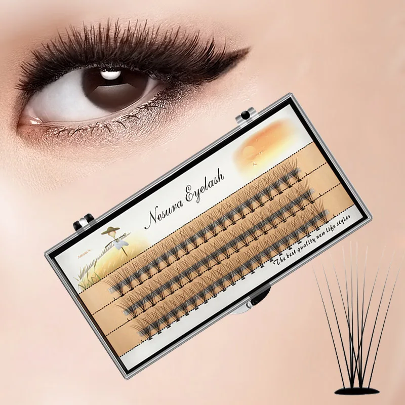 

2022 False Eyelashes Natural Eyes Makeup Tool Thick Cluster Lashes Extension Grafting Cosmetic False Eyelashes Cluster Lashes