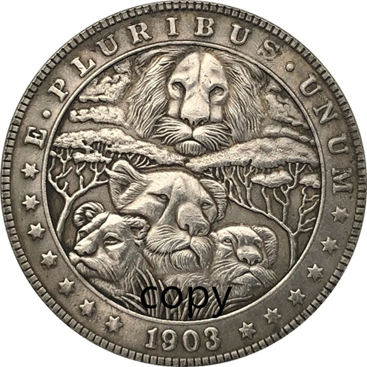 

LION HOBO COIN Rangers COIN US Coin Gift Challenge REPLICA Commemorative Coin - REPLICA Coin Medal Coins Collection