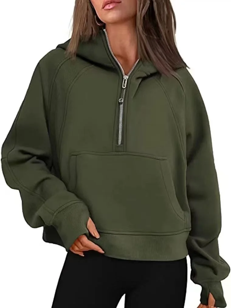 

2023 Autumn Winter Hoodies Women Warm Zipper Loose Hooded Shirt Casual Oversize Pullover Street Sweatshirt Clothes