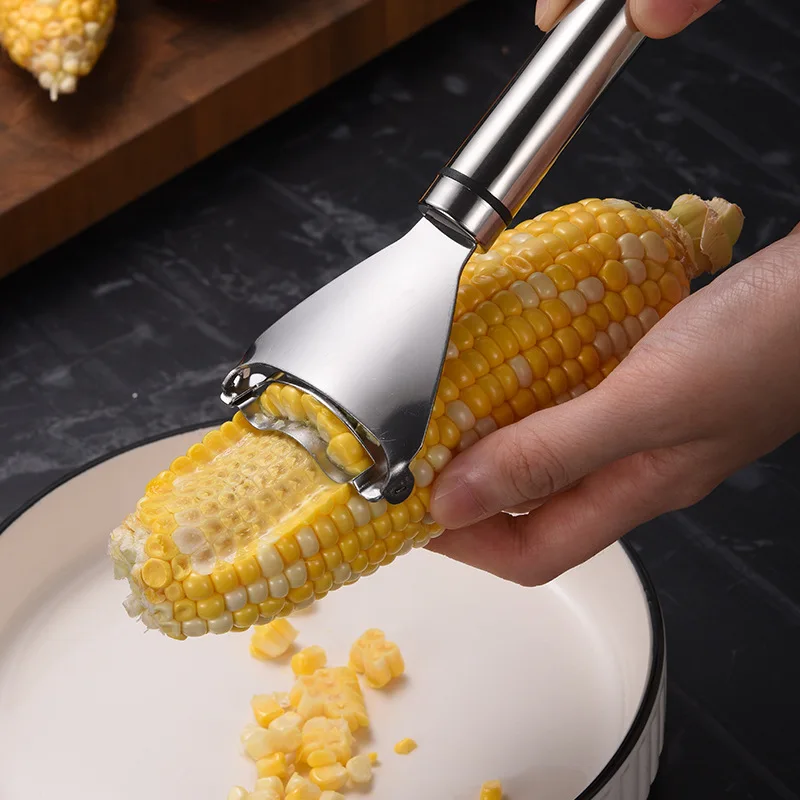 

Stainless Steel Corn Planer Marvelous Corn Husker Household Kitchen Thresher Corn Separator Detacher Tools