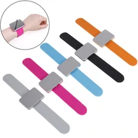 5 colors adjustable magnetic bobby pin bracelet self adhesive wrist band magnetic plate for salon hairstyling clip clamp holder