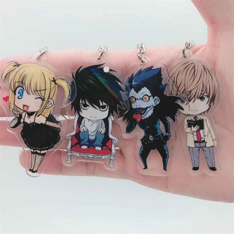Anime DEATH NOTE Ryuk Keychain Badge Accessories Killer L Lawliet Cosplay Props Cartoon Backpack Pendant