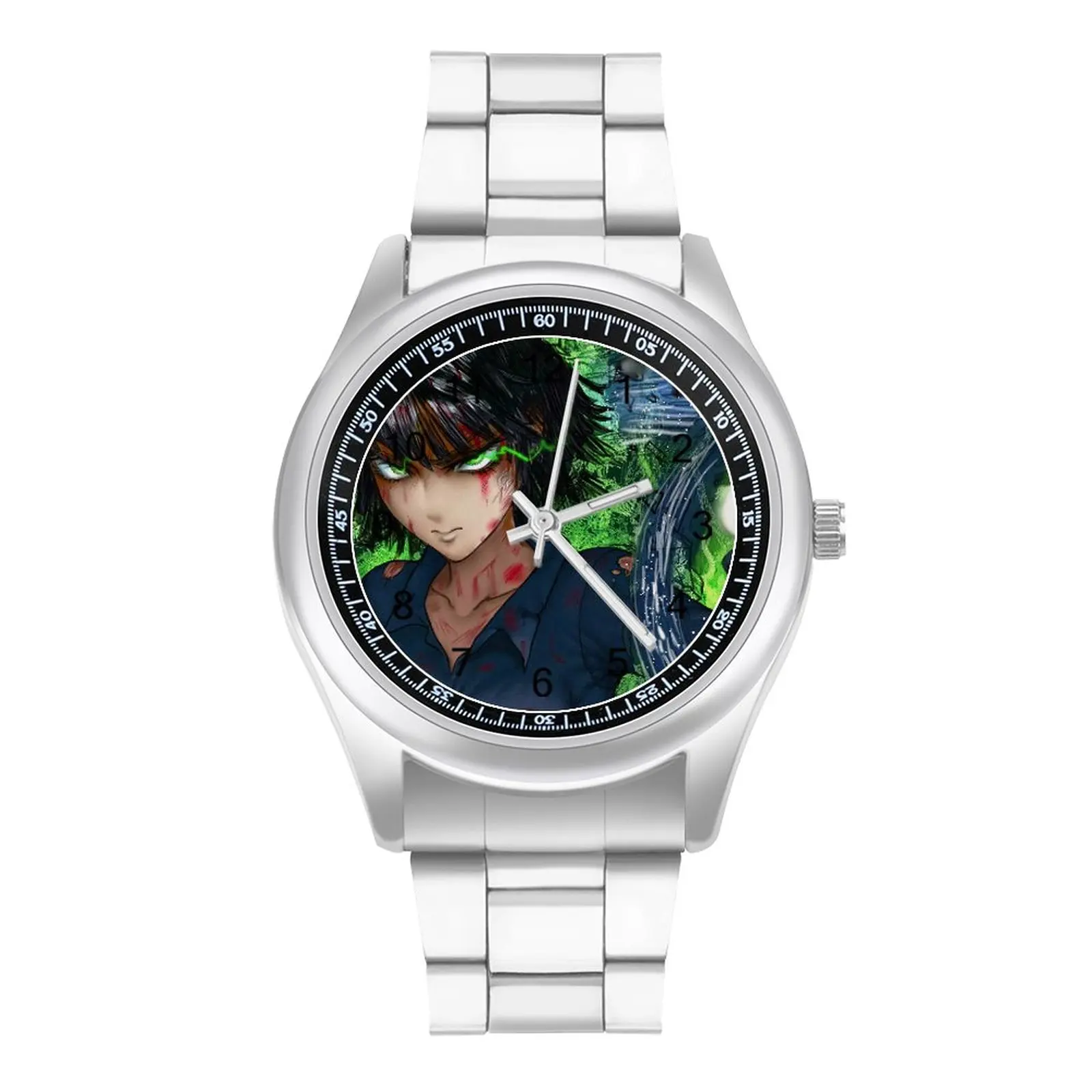 

Blizzard of Hell One Punch Man Quartz Watch Fubuki Fishing Aesthetic Wrist Watch Stainless Photo Photo Teens Wristwatch