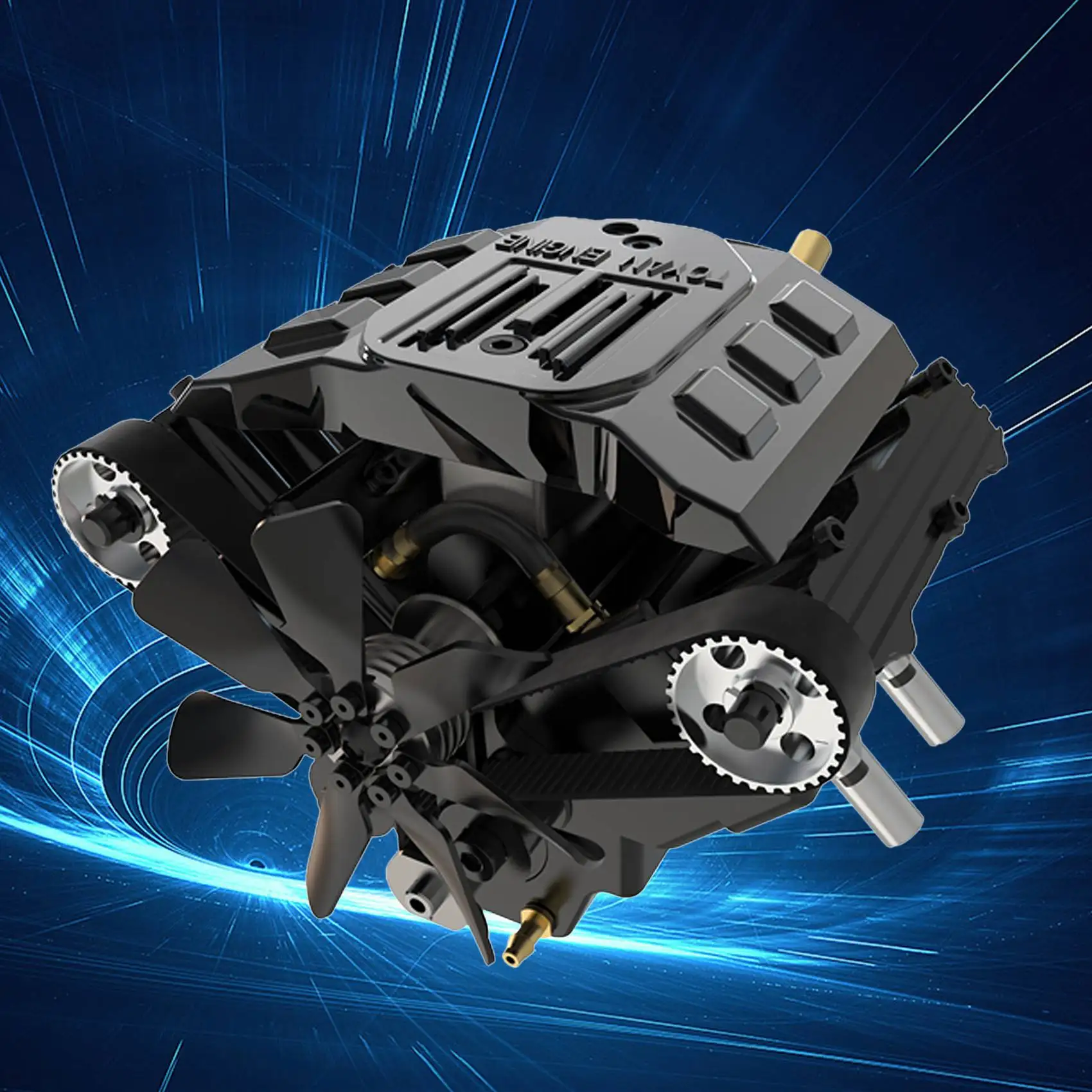 Модель двигателя Toyan FS-V400W V4 4 цилиндрический двигатель V-типа 14 куб.см Viertakt Watergekoelde