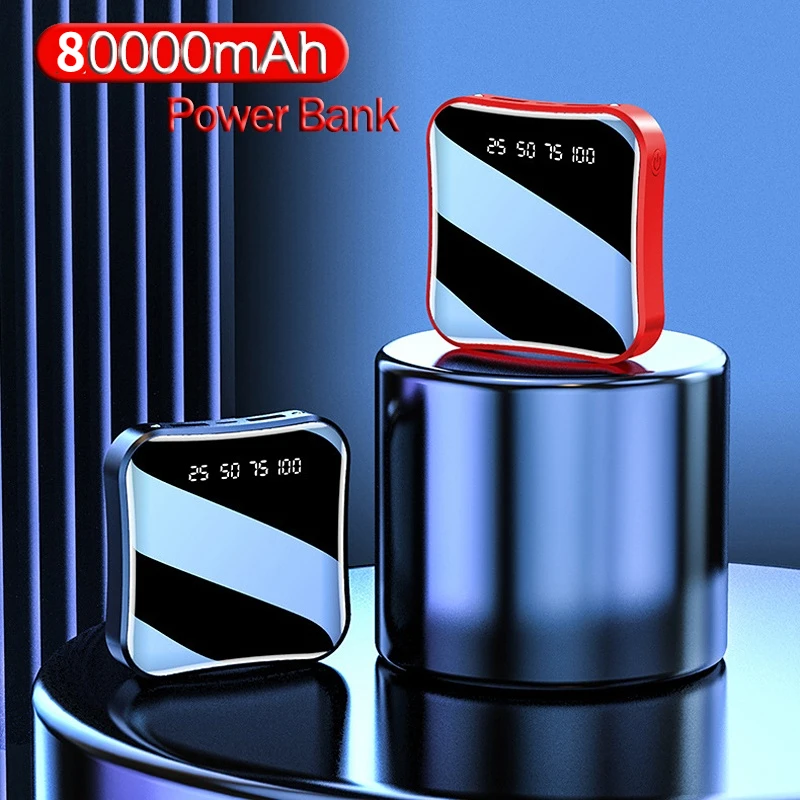 

Внешний аккумулятор 80000 мАч с цифровым дисплеем и 2 USB-портами