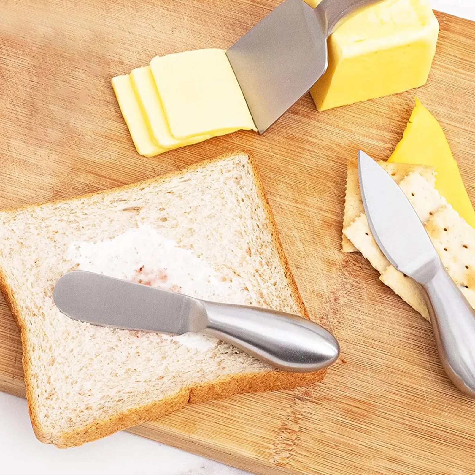

Stainless Steel Cheese Knives Set 20 Pcs Butter Knives Spreaders For Cheese Board Accessories Mini Stainless Steel Cheese Knifes