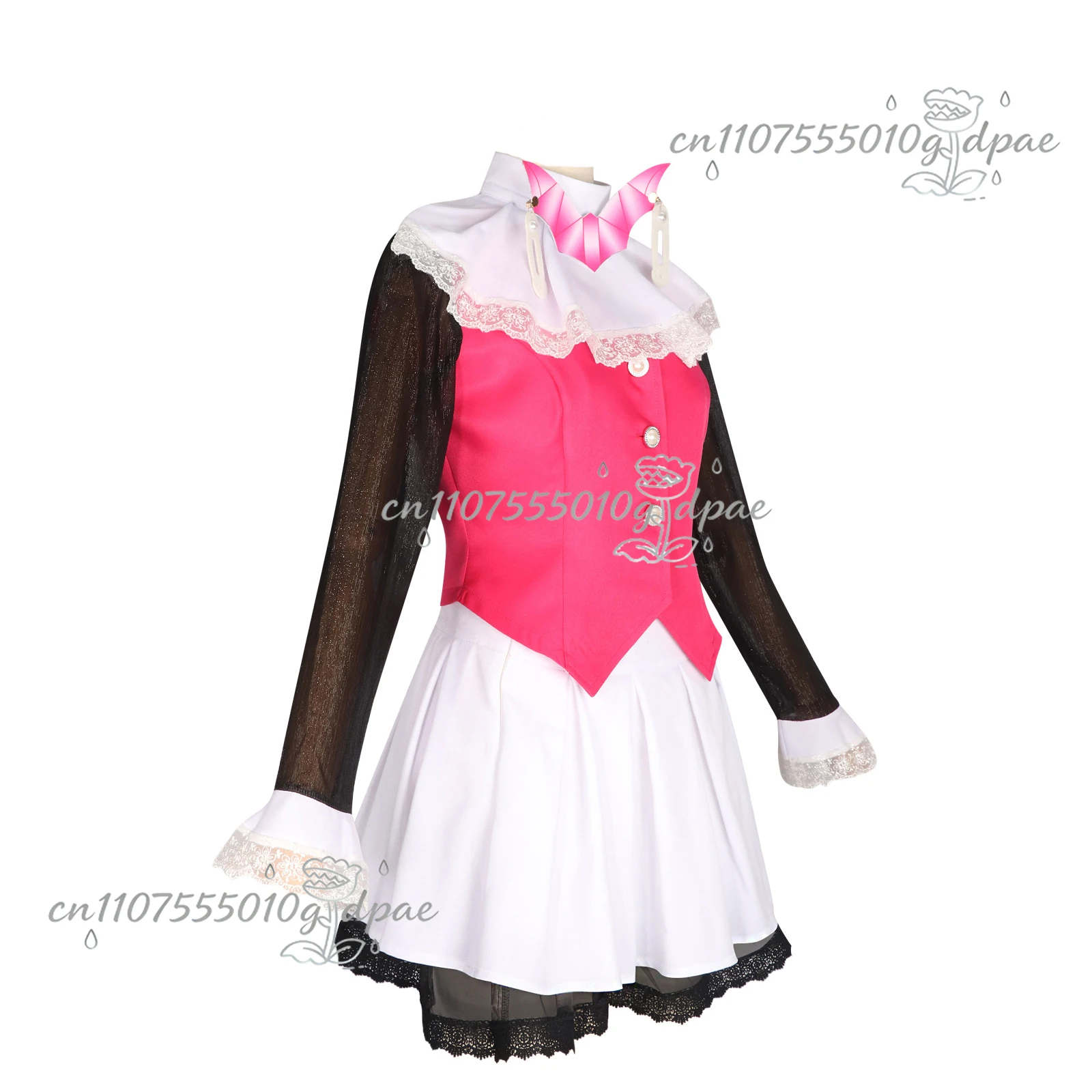 Фото Аниме Monster Fantasy High Draculaura Косплей Spectra Vondergeist Костюм Жилет Юбки Парик Комплект Вечерние Игровые Наряды для Женщин №4