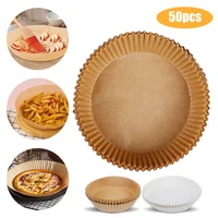 50pc air fryer disposable paper parchment wood pulp steamer baking paper for air fryer cheesecake air fryer accessories 164 5cm